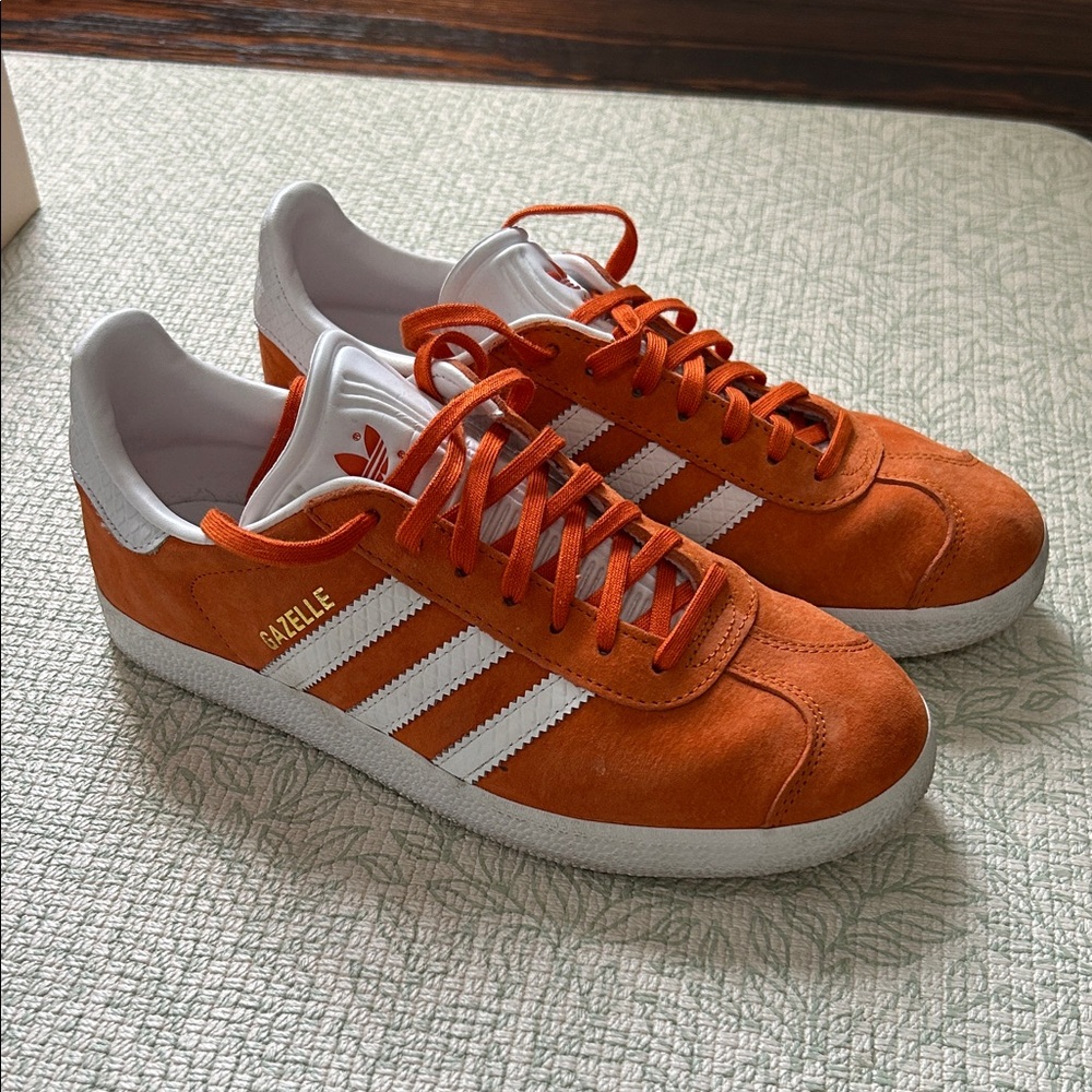 Adidas Gazelle Womens Orange Sneakers